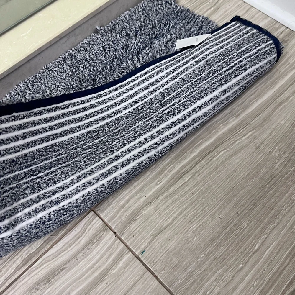 Set of 2 Elegant Blue Bath Mat Collection Soft GREAT CONDITION GUC